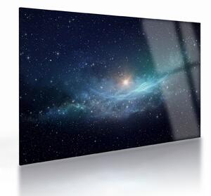 Tablou pe sticlă - Stele și nebuloase (70x50 cm)
