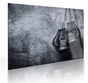 Tablou pe sticlă - Mănuși de box (70x50 cm)