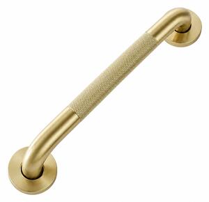 Bară de sprijin dreaptă pentru baie Brush Gold