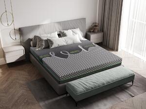 Saltea Bedora Cloud Activ 160x200 cm, 7 zone, latex, medie/tare, 23 cm, husa cu cristale minerale