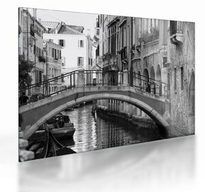 Tablou pe sticlă - Vedere din Veneția (70x50 cm)