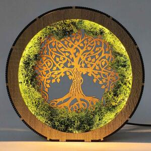 Arborele Vieții - pictură cu mușchi luminos cu LED | SEDO