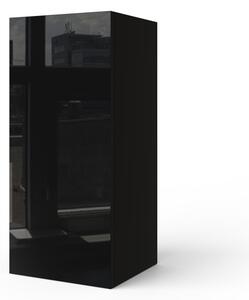 Salas E3 Element de dulap de sufragerie lucios Negru