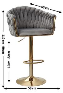 Scaun Bar KJC362 Gri
