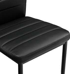 Coleta Nova II NOU scaun de sufragerie Negru 4 buc