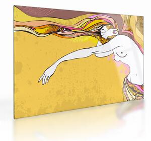 Tablou pe sticlă - Fata (70x50 cm)