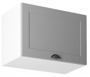 Dulap de bucătărie superior Linea G60K cu o singură ușă alb - Gri