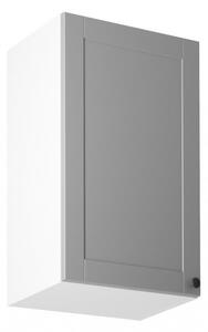 Linea G45 Dulap de bucătărie superior cu 1 ușă alb - Gri