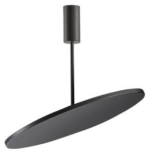 OLEV plafonieră LED FLUENTIS negru Ø 54 cm metal 2.700 K, Negru, Camera de zi / sufragerie, Aluminiu, Design