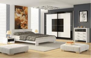 Dormitor DIANA ALB / NEGRU