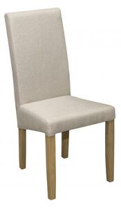 Maasix SWTG High Gloss White - Set de sufragerie din beton pentru 8 persoane cu scaune Bej Vanda