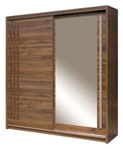 Dressing EFFECT, stejar columbia, PAL melaminat, cu 2 usi, 200x59x216