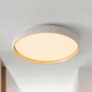 Lindby Plafonieră LED Jovian, albă, Ø 40 cm, CCT, dimabil, reglabil, Alb, Camera de zi / sufragerie, Plastic, Modern