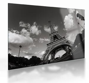 Tablou pe sticlă - Turnul Eiffel din Paris (70x50 cm)