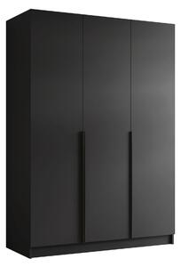 Dulap Closico Decoron I, Negru, 215x150x58cm, 148.5 kg, Uși dulap: Cu balamale, Numărul de rafturi: 9, Numărul de rafturi: 9