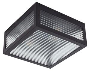 Bolgar Lampă de exterior negru sticlă metal - Lindby