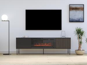 Comodă TV Teseta 104Nuc, Negru, 18x6x4cm