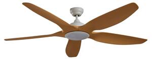 Omendo Ventilator de tavan LED alb CCT DC silențios - Lucande