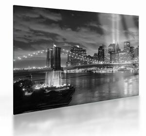 Tablou pe sticlă - Podul Brooklyn (70x50 cm)