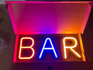 Reclama luminoasa neon LED pentru BAR - ideala pentru spatii comerciale