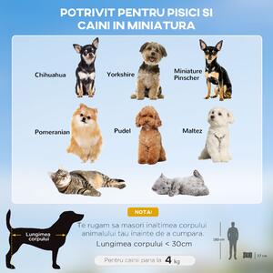 PawHut Geantă de Transport 4 în 1 cu Roți pentru Pisici și Câini de Talie Mică Troller Rucsac Gri | Aosom Romania