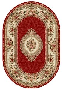 Covor Clasic, Lotos 571, Grena, 60x110 cm, Oval 1800 gr/mp