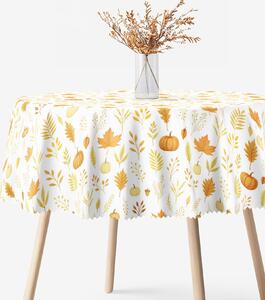 Goldea față de masă teflonată - aroma toamnei - rotundă Ø 140 cm