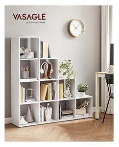 Biblioteca cu 10 cuburi, Vasagle, 29 x 129,5 x 129,5 cm, LBC10WTV1, Alb