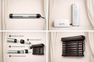 Motorizare somfy pentru Jaluzele din Lemn 50 mm