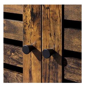 Dulap de depozitare pentru chiuveta, Vasagle, 2 usi, Maro Rustic, 60 x 30 x 63 cm