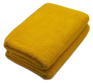 Set 2 Prosoape De Corp Bumbac 100%, 600 Gsm, 70x140 Cm, Galben