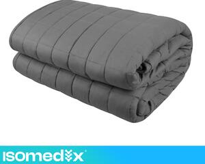 Pătură ponderată și pătură senzorială antistres - pătură gravitațională pentru somn Isomedix 200x150 cm 8 kg