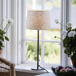 PR Home Lampă de masă BASE ACANTHUS, alb/argintiu, 58 cm, Alb, Camera de zi / sufragerie, Metal