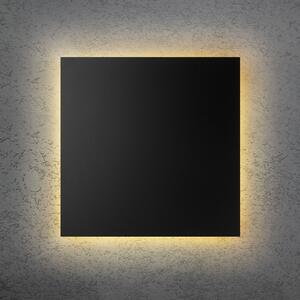 Escale Aplică LED BLADE Q, negru, 44 x cm, metal, dimabil, reglabil, Negru, Camera de zi / sufragerie, Aluminiu, Modern
