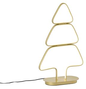 Lampă de masă de Crăciun aurie, brad de Crăciun, incl. LED - Arbre