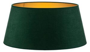 Duolla Abajur Cone înălțime 25,5 cm, verde închis/auriu, Verde, Țesătură / Textil