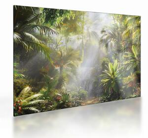 Tablou pe sticlă - Pădure tropicală (70x50 cm)
