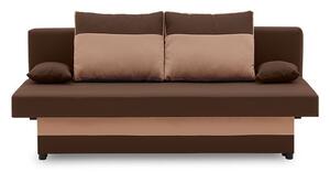 SONY canapea pat, țesătură normală, umplere spumă, culoare - maro / cappuccino