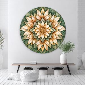 DUBLEZ | Mandala florală - Inima junglei | Imprimare UV premium