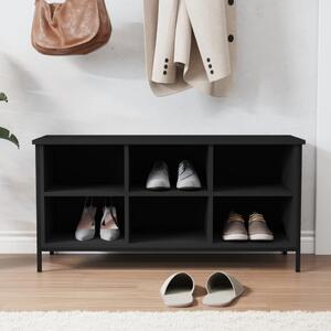 Pantofar, negru, 100x35x55 cm, lemn prelucrat