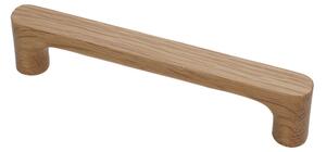 Maner din lemn pentru mobilier, model Skala, distanta dintre gauri = 96 | 160 | 256 mm, finisaj stejar natur
