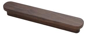 Maner din lemn pentru mobilier, model Nemora, distanta dintre gauri = 96 | 160 | 2x224 | 3x320 mm, finisaj nuc