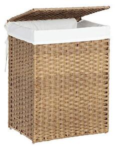 Cos pentru rufe, Songmics, 90 L, LCB51NL, Natural
