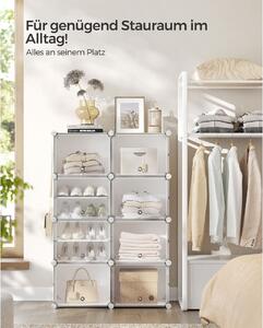 Raft pentru pantofi Songmics Alb 82x32x122 cm