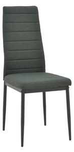 Scaun confort Parker Antracit & metal, Negru, 39x48x95 cm