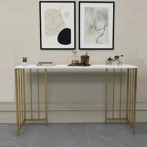 Masa bucatarie,tip bar.auriu-alb,150x35x90 cm, A0081