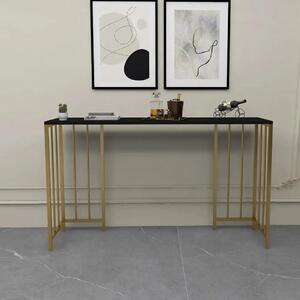 Masa bucatarie,tip bar.auriu-negru,150x35x90 cm, A0080