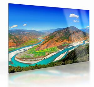 Tablou pe sticlă - Râul Yangtze (70x50 cm)