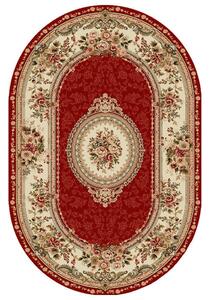 Covor Clasic, Lotos 571, Grena, 60x110 cm, Oval 1800 gr/mp