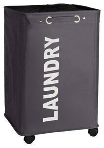 Cos de rufe Wenko Quadro, 4 roti,  79 L, Negru